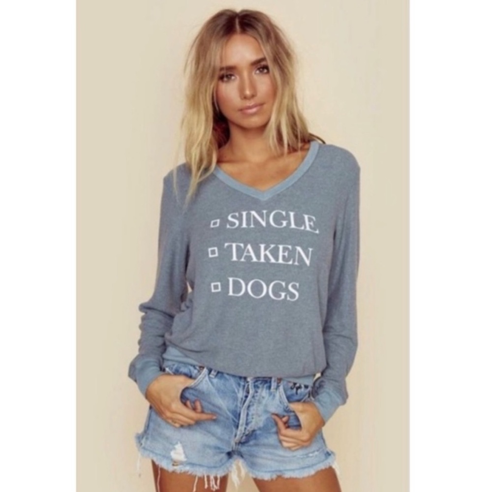 Wildfox sweatshirt- single taken dog